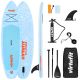16. VIRTUFIT SUP BOARD SPLASH 225 MIT ZUBEHÖR HELLBLAU