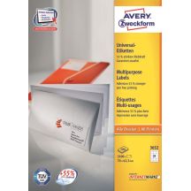 Avery 3652Z Selbstklebende Etiketten Rechteckig Weiß 2100 Stück.