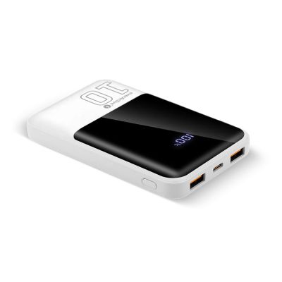 2. EVERACTIVE Powerbank 10.000 mAh, 2x USB, 1x USB-C 22,5 W, QC4+, LCD, Weiß EB-10Q