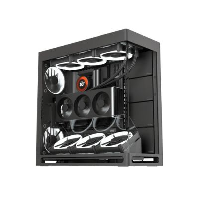 6. HAVN HS 420 VGPU PC-Gehäuse, Midi-Tower, E-ATX, gehärtetes Glas, PCIe 5.0 Riser -