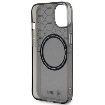 7. Hülle BMW BMHMP14SHGPK iPhone 14 6.1" grau/grau Muster MagSafe