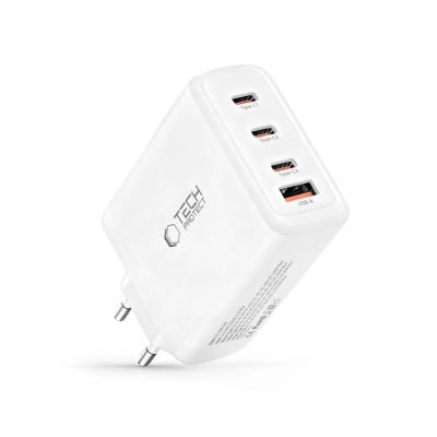 2. Tech-Protect NC120W-GAN 4-Port 120W Wandladegerät – Weiß