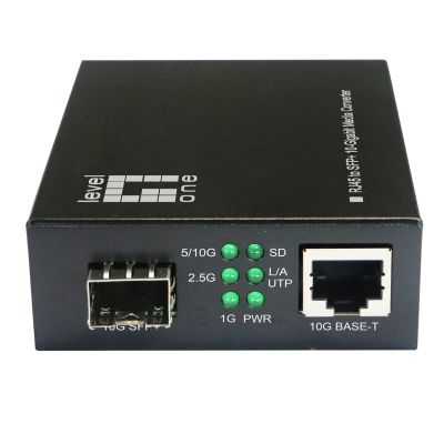5. LevelOne GB RJ45->SFP+10Gbps Konverter