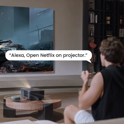 23. Yaber K3 Pro LCD FullHD 1080p Multimedia-Projektor mit JBL-Lautsprechern und Subwoofer - Schwarz