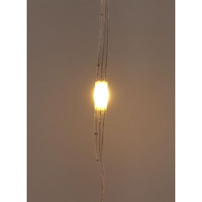 22. Weihnachtsbaumbeleuchtung, Lichtvorhang für den Außenbereich/Innenbereich, 400 LEDs, 200 x 200 cm, mit Fernbedienung, warmweiß