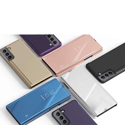 6. Clear View Case blaue Hülle für Samsung Galaxy S22+ (S22 Plus)