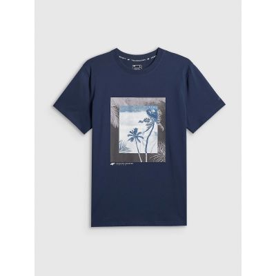 6. Herren-T-Shirt mit Aufdruck, regulär, Größe 4F 4FWSS26TTSHM3034-31S