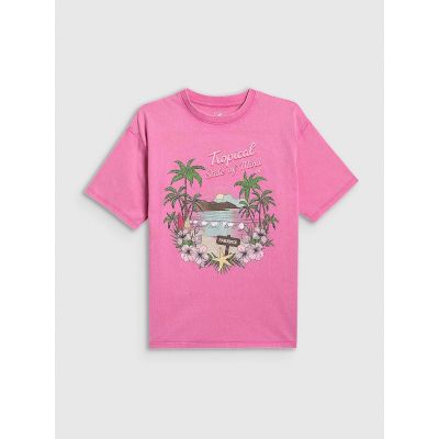 6. Mädchen-Baumwoll-T-Shirt 4F 4FJRSS26TTSHF3981-54S
