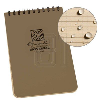 2. Rite in the Rain wasserdichtes Notizbuch – 4x6 – 946T Tan/12424