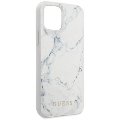 2. Guess Marble Case für iPhone 12 mini 5,4" - Weiß