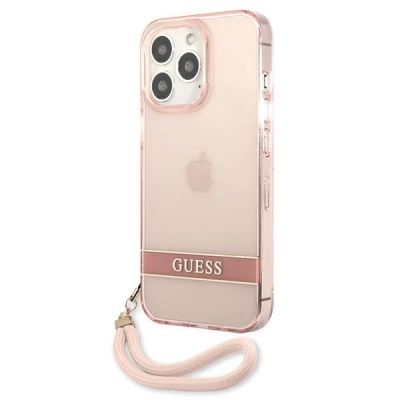 2. Guess Translucent Strap Case für iPhone 13 Pro / 13 6.1" - Rosa