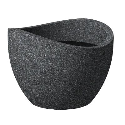 Scheurich 4033083250525 Pflanzkübel für den Außenbereich, freistehend, Kunststoff, schwarz
