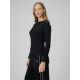 4. Damen Langarm-Strickpullover mit schmaler Rippstrickbündchen, Größe 4F 4FRAW25TLONF656-20S