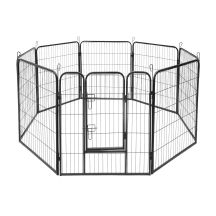 Modulares Hundegehege, Stahlkonstruktion, Größe XL, 8 Paneele 80x100 cm, REBEL ANIMALS
