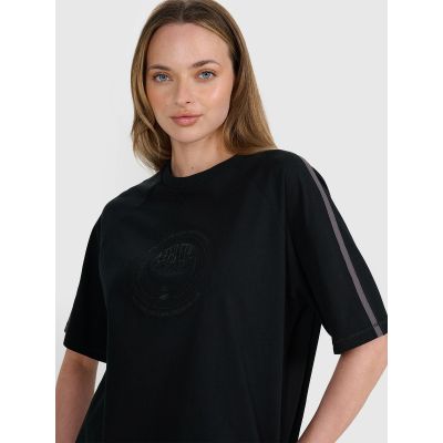3. Oversize-T-Shirt für Damen mit Print, Größe 4F 4FRSS25TTSHF2791-20S