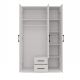 3. ROMANA KLEIDERSCHRANK 120X205 WEISS MIT SPIEGEL