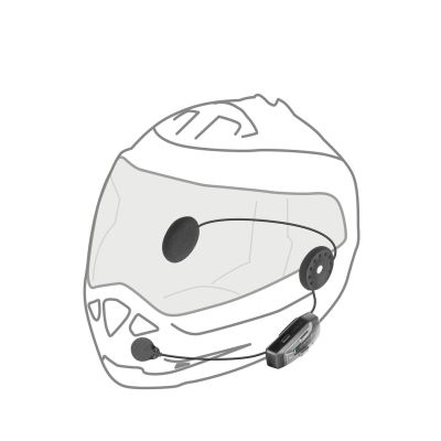 5. INTERPHONE U-COM 6R Motorrad-Intercom, Set für 2 Helme