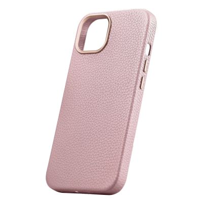 8. iCarer Litchi Premium Ledertasche iPhone 14 Plus magnetische Ledertasche mit MagSafe Pink (WMI14220711-PK)
