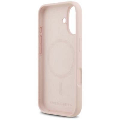 7. Karl Lagerfeld Silikon Karl&Choupette Ring MagSafe Case für iPhone 17 - Pink