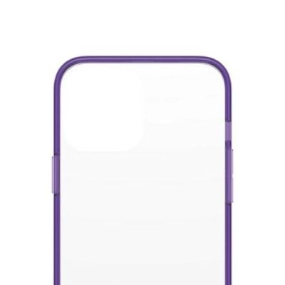 3. PanzerGlass ClearCase antibakterielle, nach Militärstandard zertifizierte Hülle für iPhone 13 Pro Max – transparentes Lila