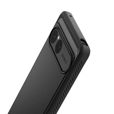 7. Spigen Rugged Armor Case für Sony Xperia 10 VII - Mattschwarz