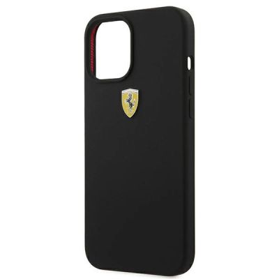 6. Ferrari FESIHCP12LBK iPhone 12 Pro Max 6.7" schwarz/schwarz Hardcase On Track Silicone
