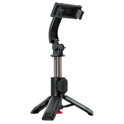 Acefast E42 Selfie-Stick mit automatischem Stativ und Bluetooth-Fernbedienung, 63 cm – Schwarz