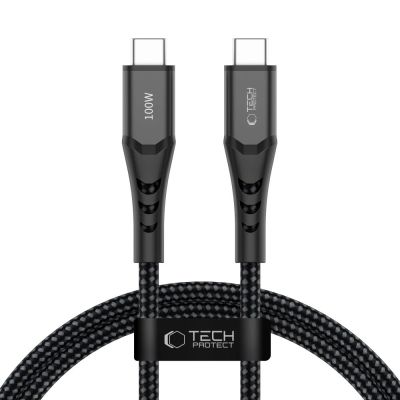 Tech-Protect Ultraboost UB11T USB-C / USB-C PD 100W / QC3.0 Kabel 100 cm - Schwarz