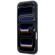 5. BMW M Quadrille Kevlar Metall Logo MagSafe Hülle für iPhone 17 Pro / 18 Pro - Grau
