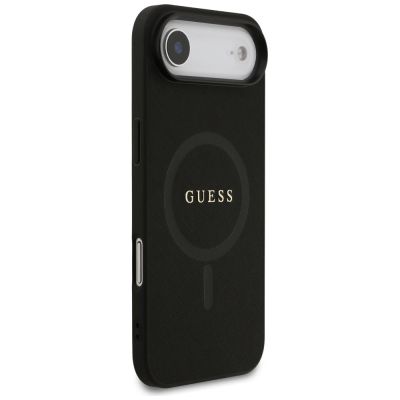 4. Guess Saffiano Classic Logo MagSafe Hülle für iPhone Air - Schwarz