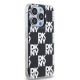 4. DKNY IML Checkered Mono Pattern Hülle für iPhone 15 Pro – Schwarz