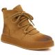 Damen-Ankle-Boots aus Leder mit dicker Sohle, kamelfarben, Artiker 55C1008