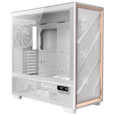 13. Antec Flux Pro Full-Tower E-ATX PC-Gehäuse, gehärtetes Glas – Weiß