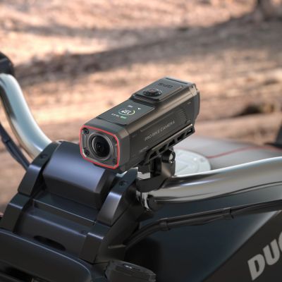 5. AKEEYO 730Pro 4K Lenker-Videorekorder Sportkamera für Fahrräder und Motorräder - Schwarz