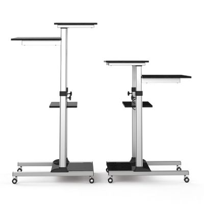 3. LogiLink BP0070 Computertisch Schwarz, Grau