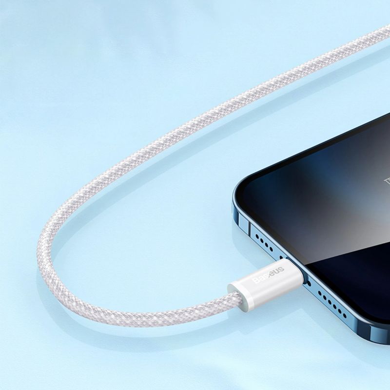 10. Baseus Dynamic Series 2,4A USB-A - Lightning Kabel 2 m - weiß