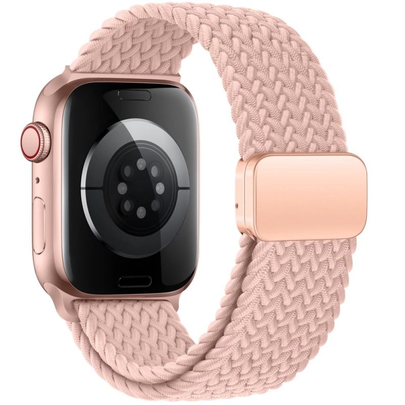 2. Tech-Protect Nylonmag-Armband für Apple Watch 4 / 5 / 6 / 7 / 8 / 9 / SE / Ultra 1 / 2 (42 / 44 / 45 / 49 mm) – Pink