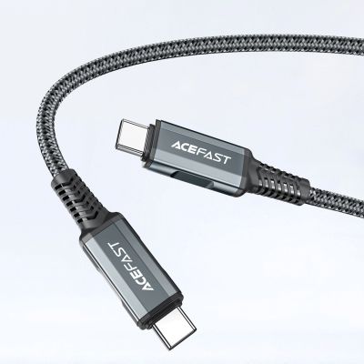 6. Acefast 2in1 Ladegerät GaN 65W USB Typ C / USB, Adapter Adapter HDMI 4K @ 60Hz (Set mit Kabel) weiß (A17 weiß)