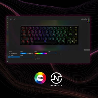 9. HyperX Alloy Origins 65 schwarz / Gaming-Tastatur / mechanisch / HyperX Red / US / RGB / USB-C