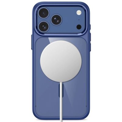 4. Tech-Protect Magmat Magsafe CC Hülle für iPhone 17 Pro / 18 Pro – Marineblau und Transparent