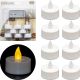 13. Set mit 8 LED-Teelichtern und Fernbedienung