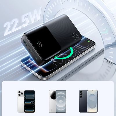 11. Joyroom JR-QP192 Star Series Mini 20000mAh 22,5W Powerbank mit Digitalanzeige - Schwarz