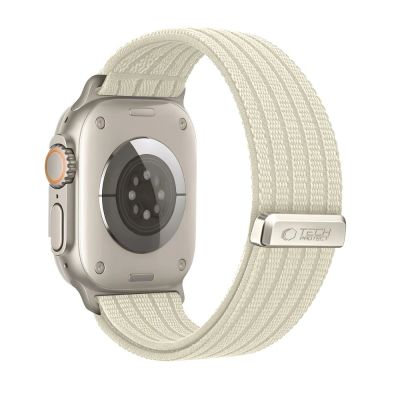 2. Tech-Protect Nylon-Sportarmband für Apple Watch 44 / 45 / 46 / 49 mm – Beige