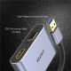 4. UNITEK V1304A Kabeladapter 0,15 m USB Typ-A HDMI + VGA (D-Sub) Grau