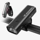 4. Wozinsky WSBLB2 USB-C Fahrradlicht-Set vorne (400 lm) und hinten, Schwarz