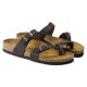 5. Birkenstock Mayari Habana schmale Damen-Flip-Flops, Nubukleder, Braun (0171323)