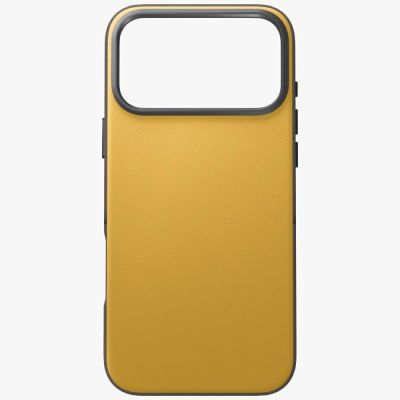 5. UNIQ Lyden DS Hülle für iPhone 17 Pro Max mit Magclick-Ladefunktion – Gelb-Grau