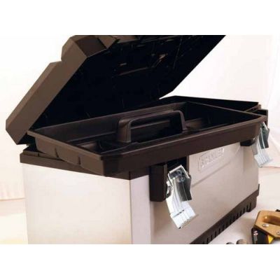 3. Stanley 1-95-616 Werkzeugkasten, Schwarz/Grau