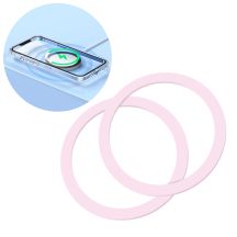 Joyroom Set Metall-Magnetringe für Smartphone 2 Stk. rosa (JR-Mag-M3)