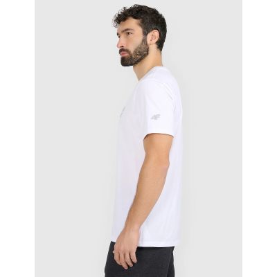 6. Herren-T-Shirt mit Aufdruck, regulär, Größe 4F 4FRAW25TTSHM3384-10S
